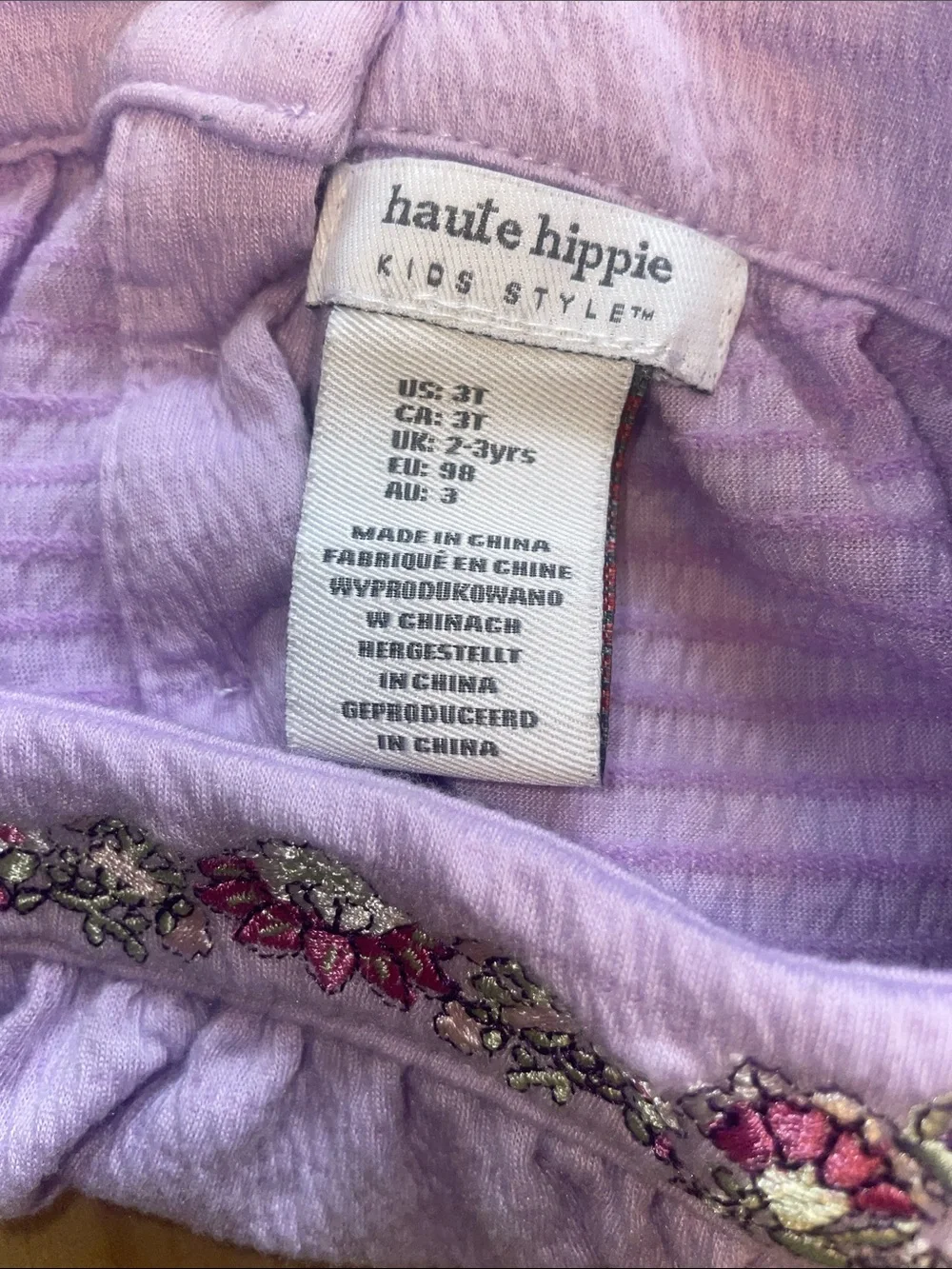 Haute hippie outfit set size 3T